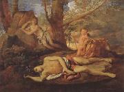 Nicolas Poussin E-cho and Narcissus (mk08) France oil painting artist